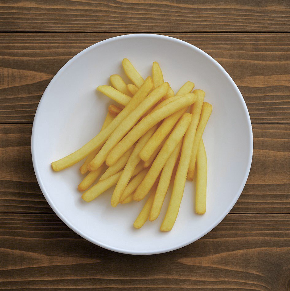 Фото Картофель фри с сырным соусом